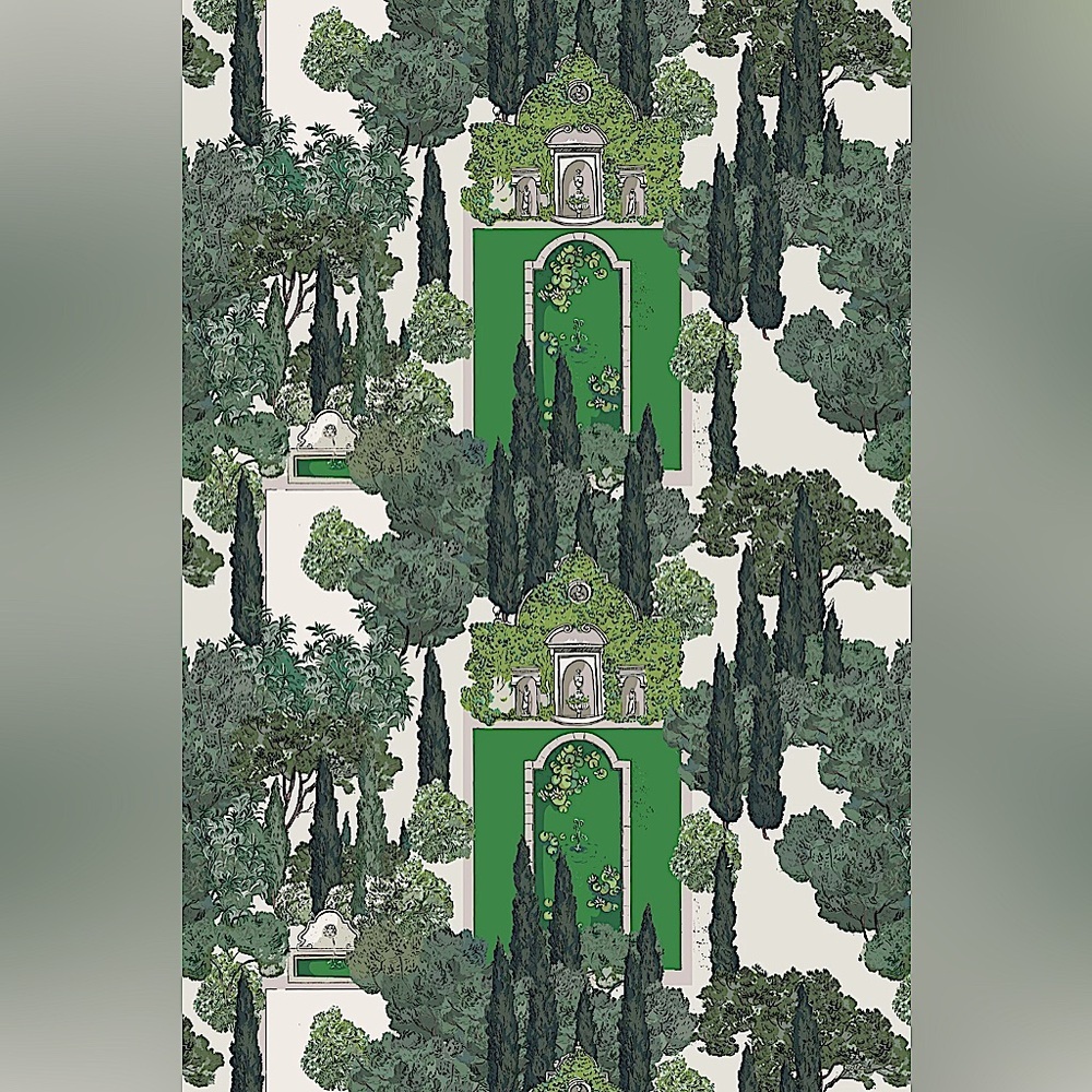 NWT Katie Kime Tuscan Villa Traditional Wallpaper | Single Roll 24” x 144”